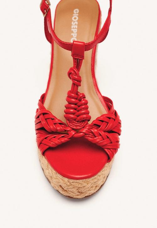 SANDALIAS PIEL CUÑA YUTE CASTINE