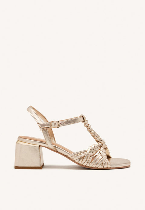SANDALI CON TACCO PELLE BARNARD