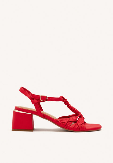 SANDALI CON TACCO PELLE BARNARD