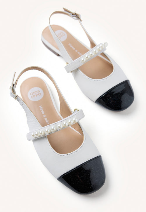LEATHER PEARL BALLET FLATS HAWLEY
