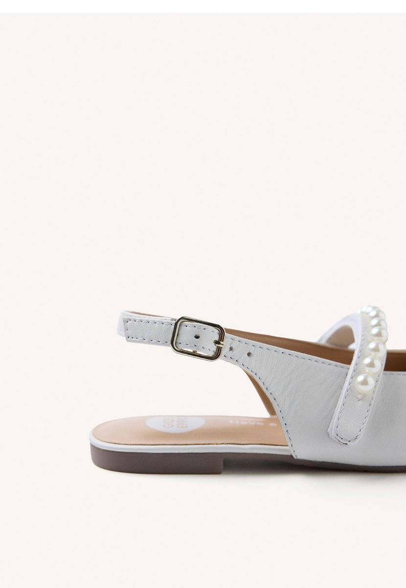 LEATHER PEARL BALLET FLATS HAWLEY