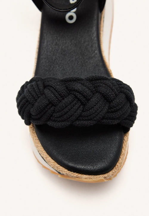 SANDALIAS TRENZADO PLATAFORMA RAFIA HAMPSTEAD