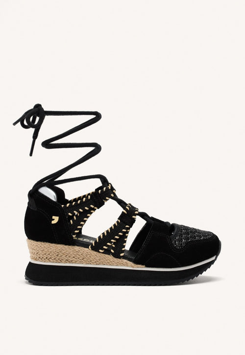 ZAPATILLAS ABIERTAS PIEL CUÑA RAFIA GRISWOLD