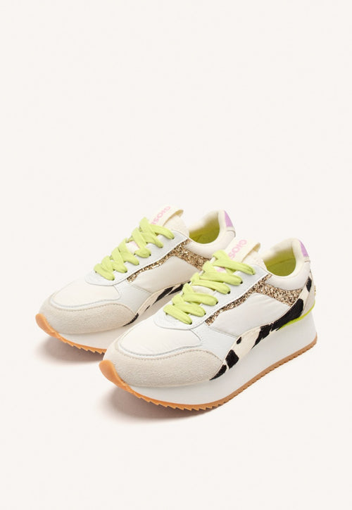 COW LEATHER PLATFORM SNEAKERS BOWDOIN