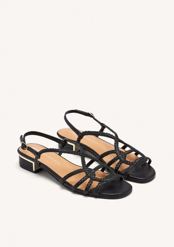 SANDALES À TALONS CUIR POWNAL
