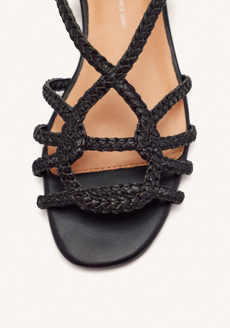 SANDALES À TALONS CUIR POWNAL