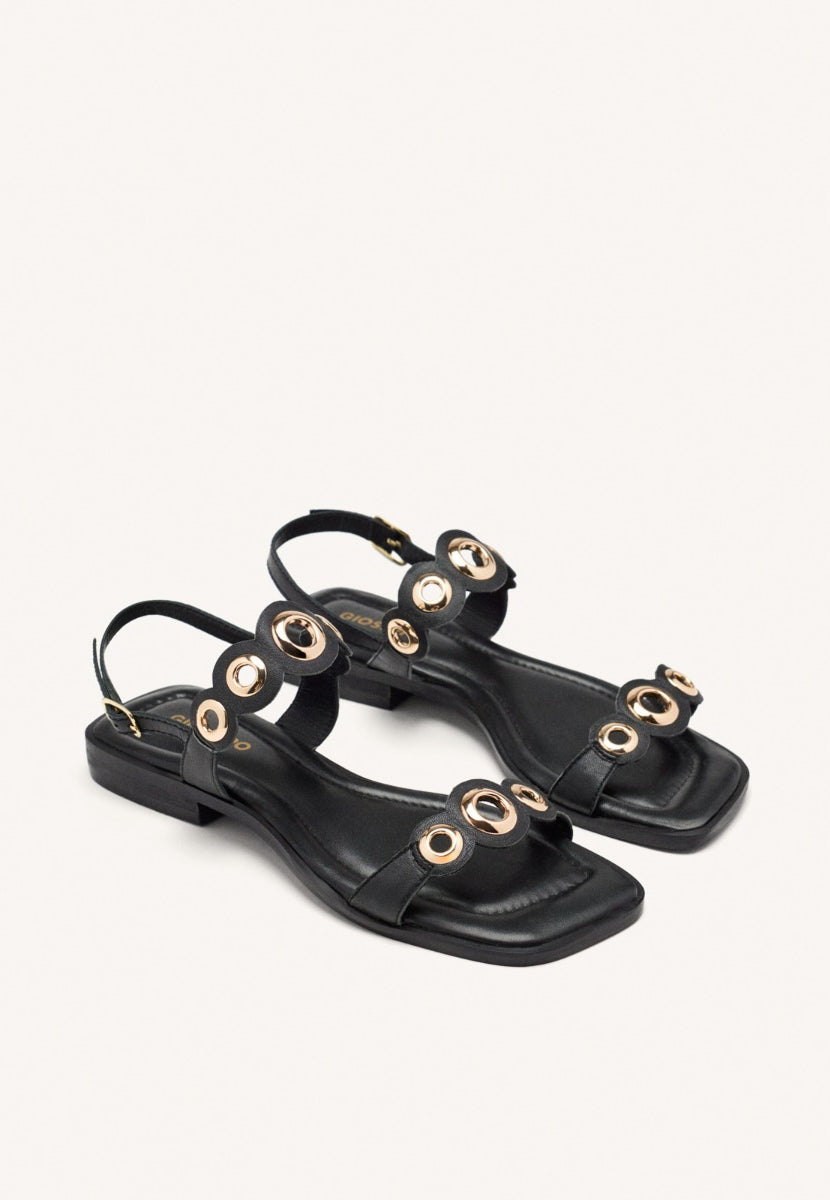SANDALIAS PIEL OLLADOS SIREN