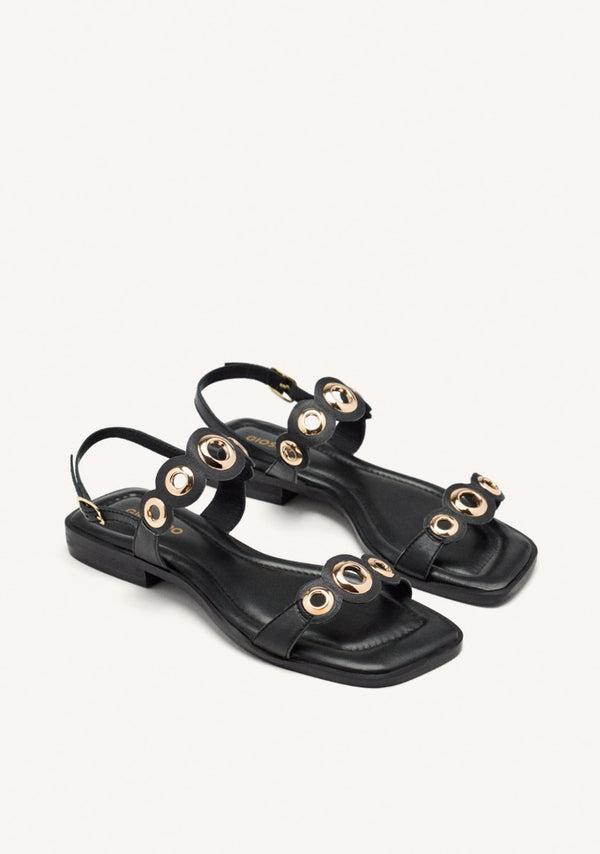SANDALIAS PIEL OLLADOS SIREN