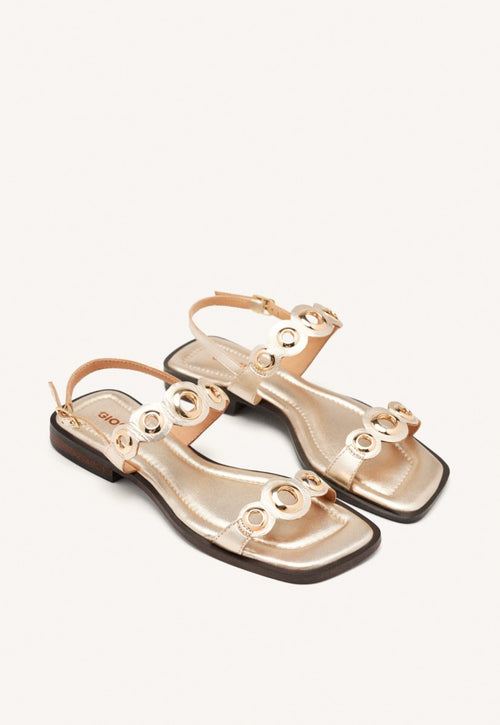 SANDALIAS PIEL OLLADOS SIREN