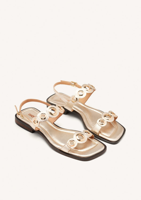 SANDALIAS PIEL OLLADOS SIREN