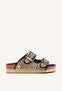 SANDALIAS RAFIA Y HEBILLAS PERSHING