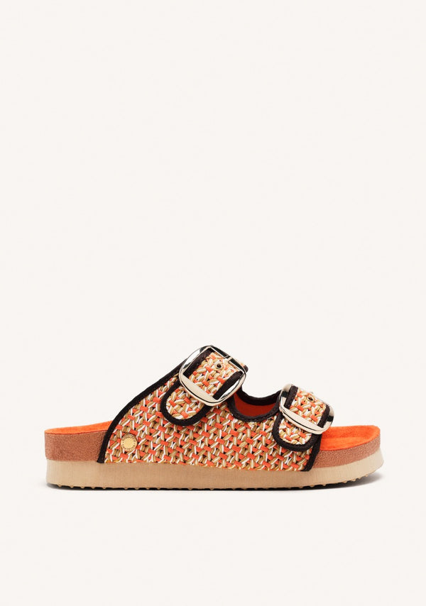 SANDALIAS RAFIA Y HEBILLAS PERSHING