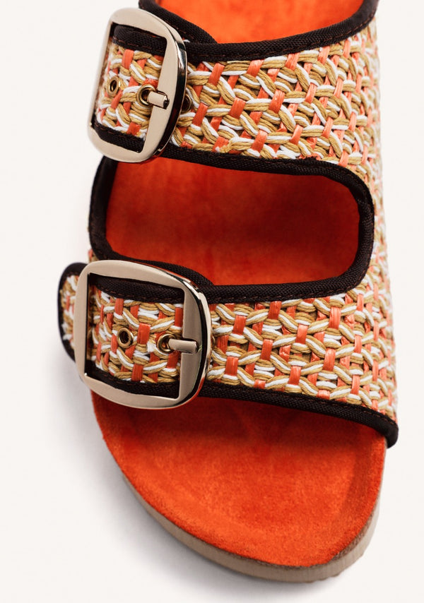 SANDALIAS RAFIA Y HEBILLAS PERSHING