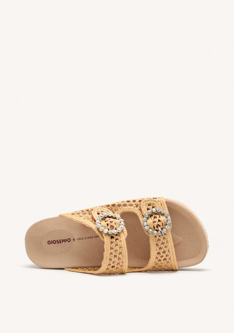SANDALI CON FIBBIA IN RETE E STRASS PLAISTOW