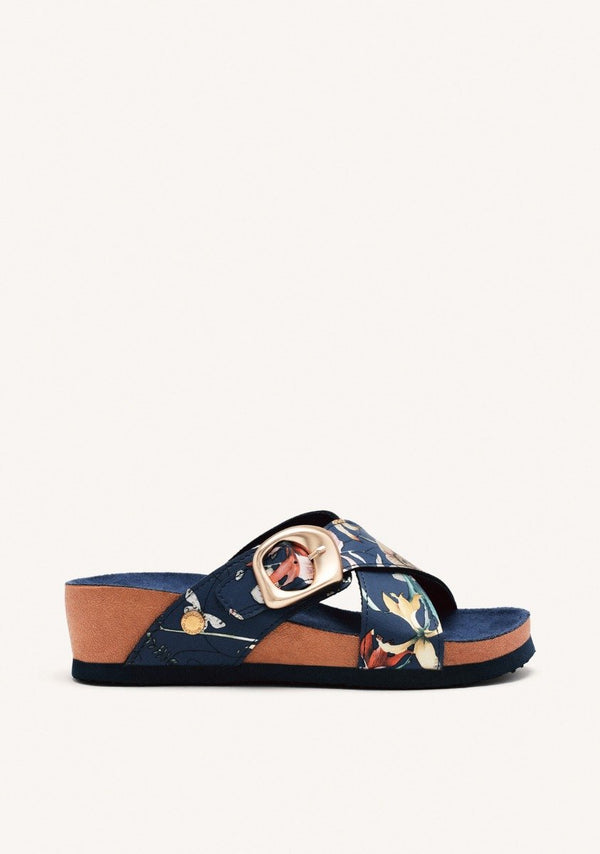 WEDGE FLOWER SANDALS UXBRIDGE