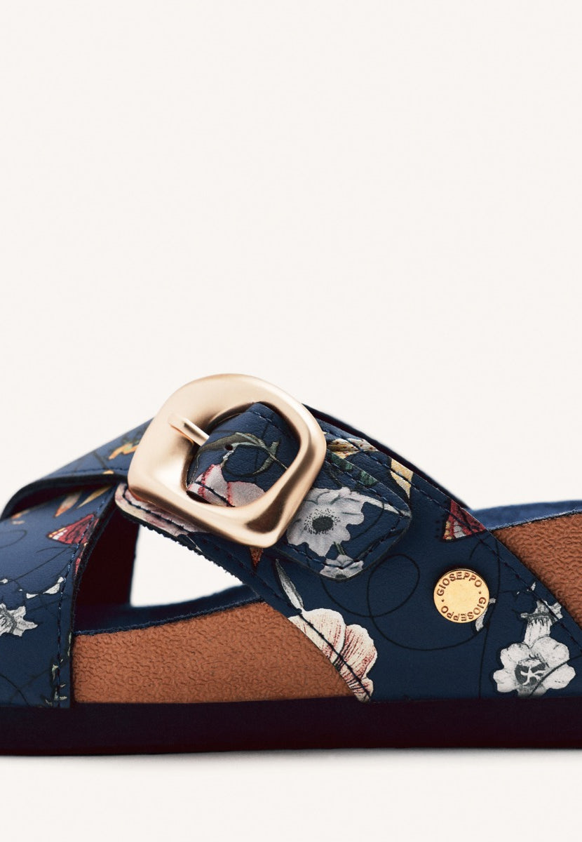 SANDALI CON ZEPPA E FIORI UXBRIDGE