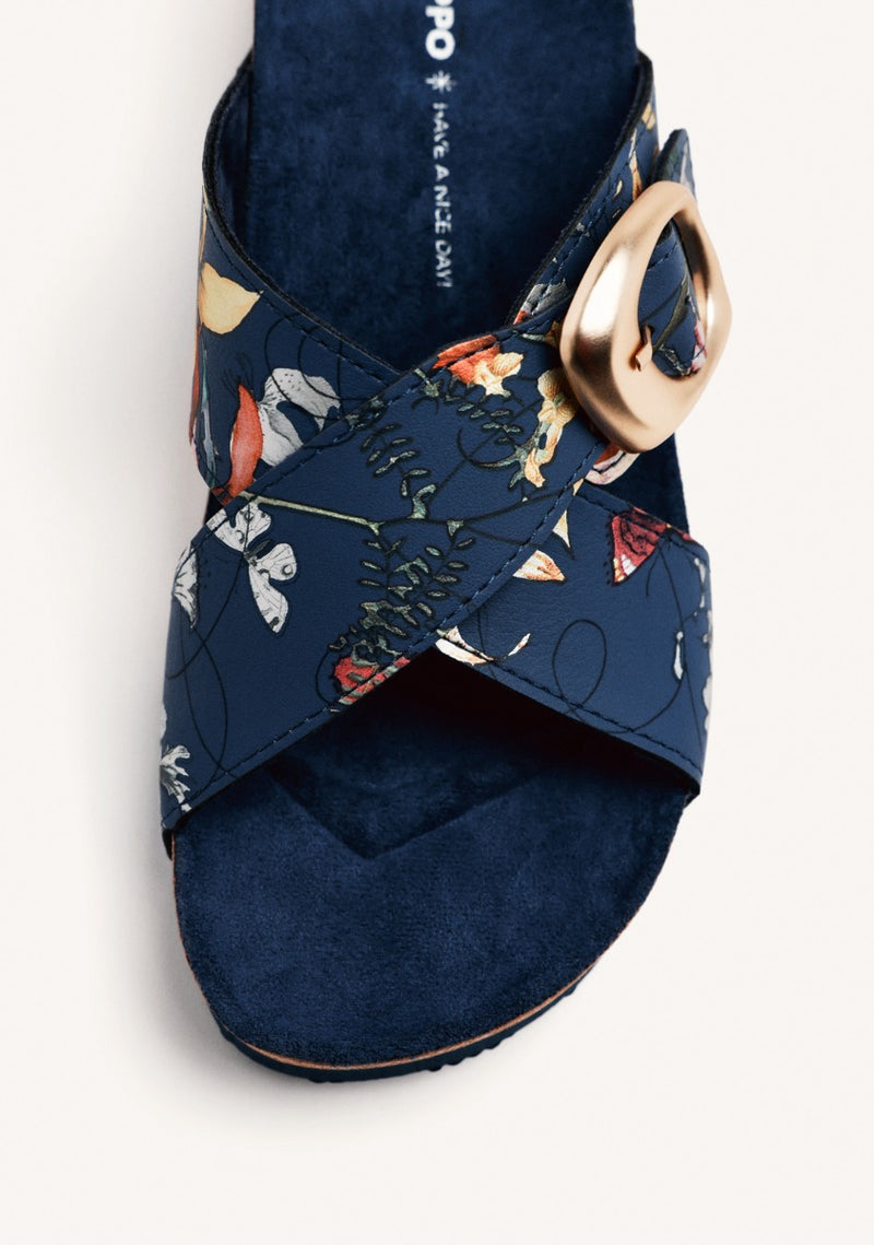 WEDGE FLOWER SANDALS UXBRIDGE