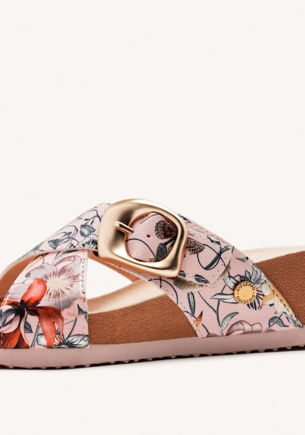SANDALI CON ZEPPA E FIORI UXBRIDGE