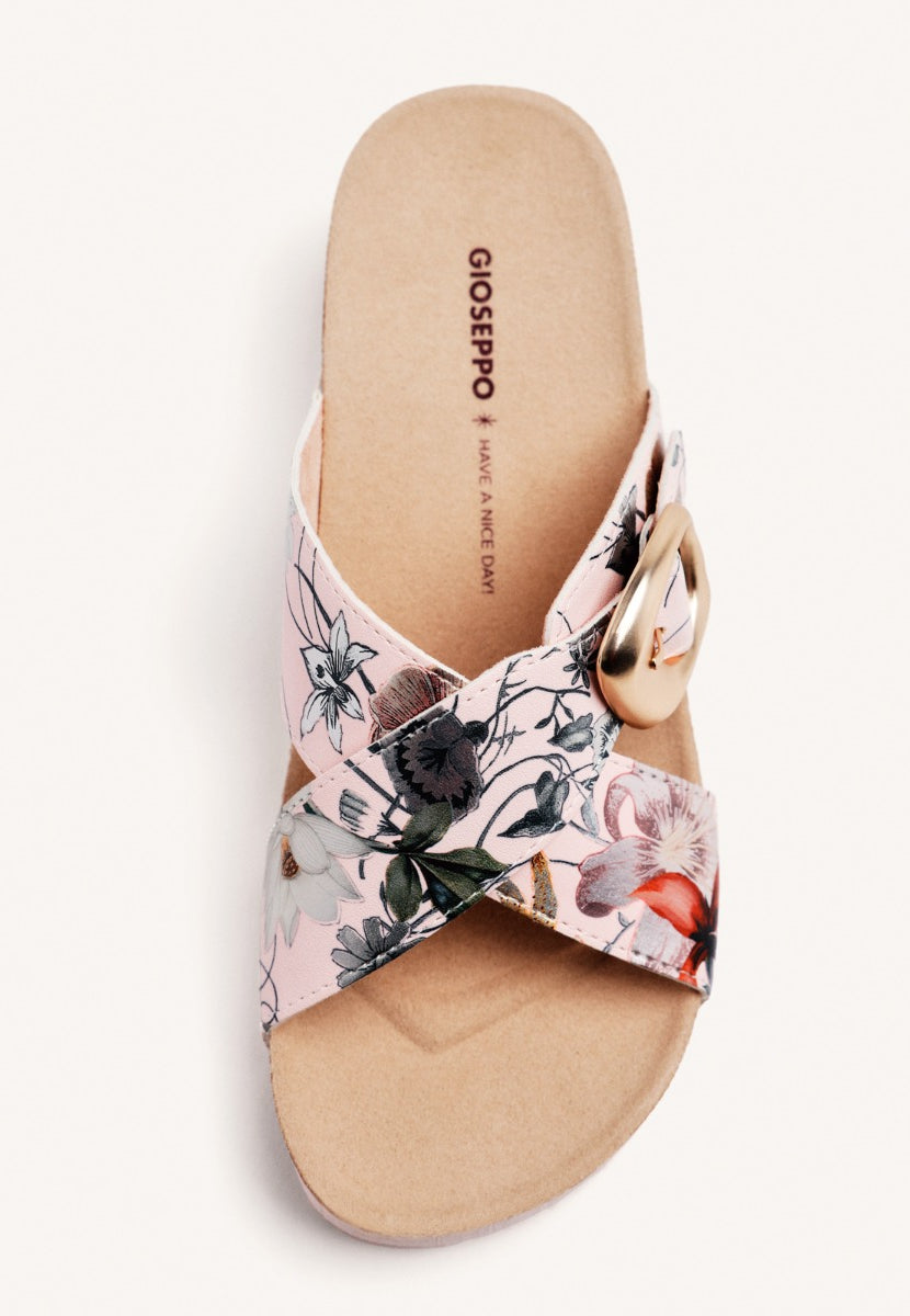SANDALI CON ZEPPA E FIORI UXBRIDGE