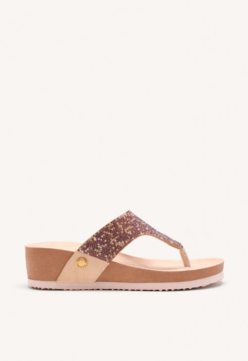 SANDALIAS BRILLO CUÑA STODDARD