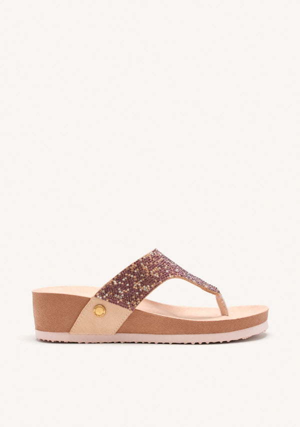 SANDALIAS BRILLO CUÑA STODDARD