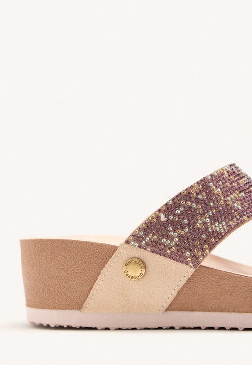 SANDALIAS BRILLO CUÑA STODDARD