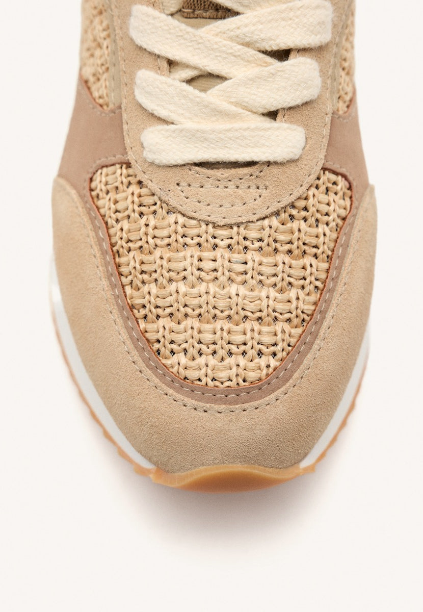 SNEAKERS PELLE CON PLATEAU GLOVER
