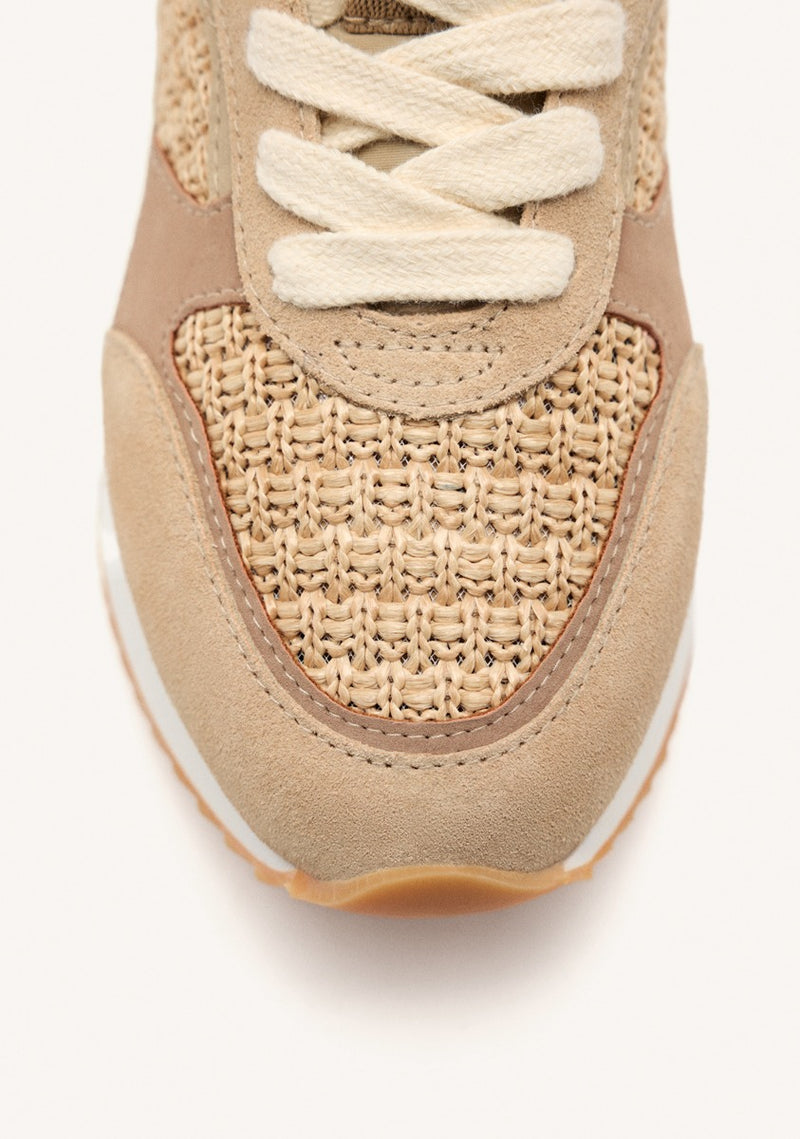 SNEAKERS PELLE CON PLATEAU GLOVER