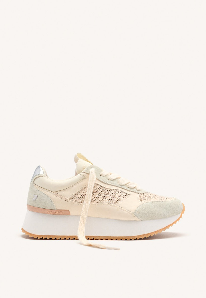 SNEAKERS PELLE CON PLATEAU GLOVER