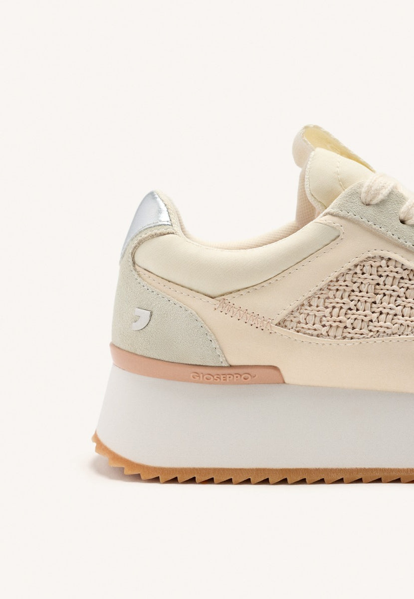 SNEAKERS PELLE CON PLATEAU GLOVER