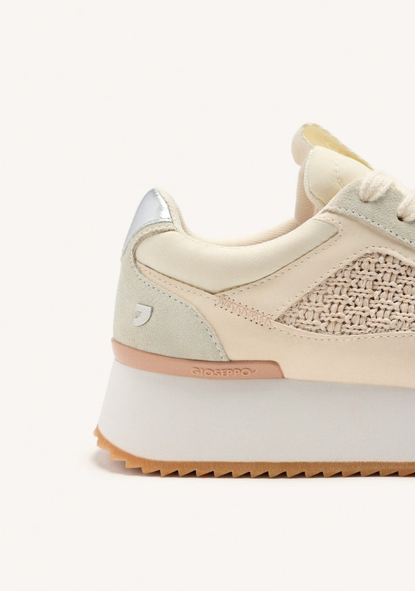 SNEAKERS PELLE CON PLATEAU GLOVER