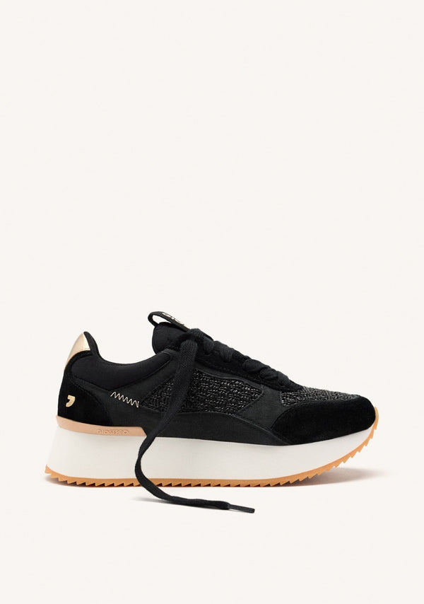 SNEAKERS PELLE CON PLATEAU GLOVER