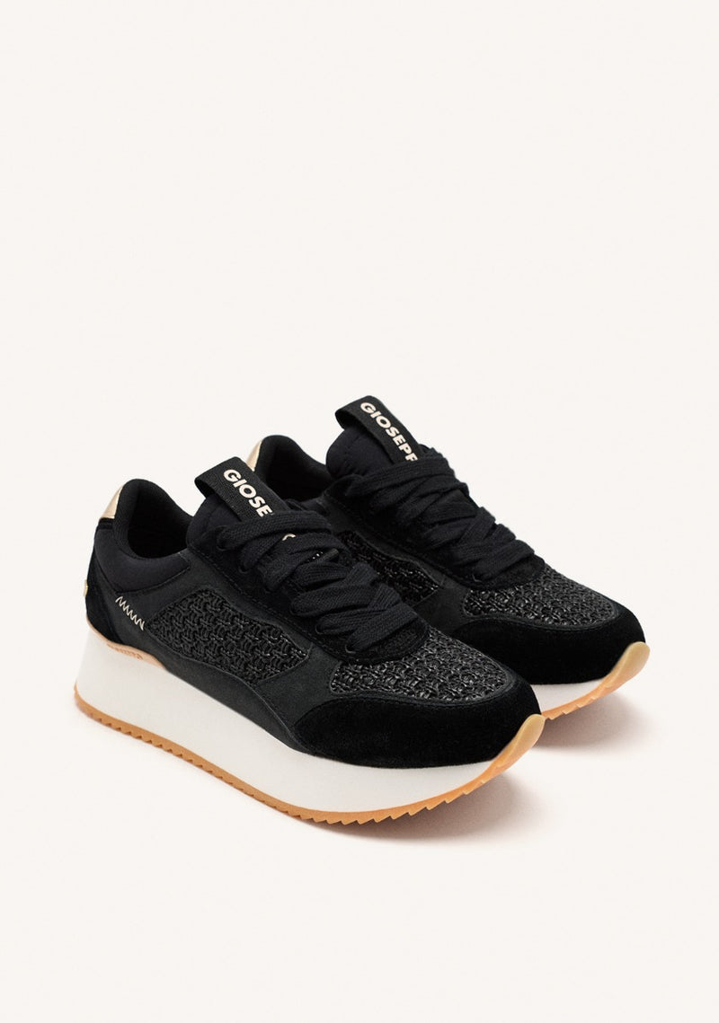 SNEAKERS PELLE CON PLATEAU GLOVER