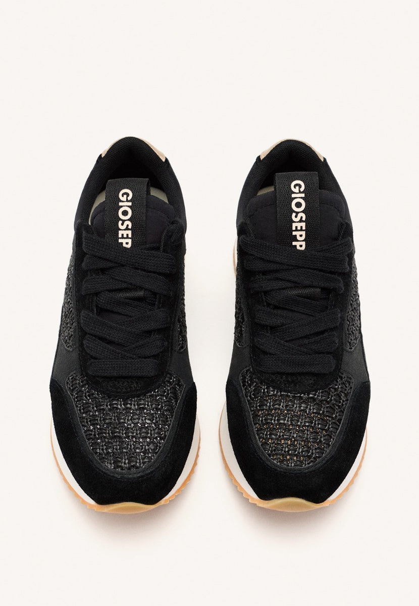 SNEAKERS PELLE CON PLATEAU GLOVER