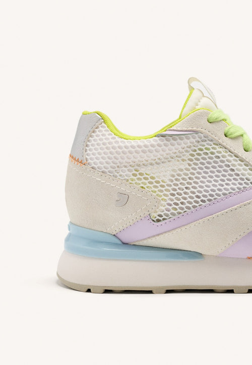 ZAPATILLAS CUÑA PIEL Y REJILLA LARRABEE