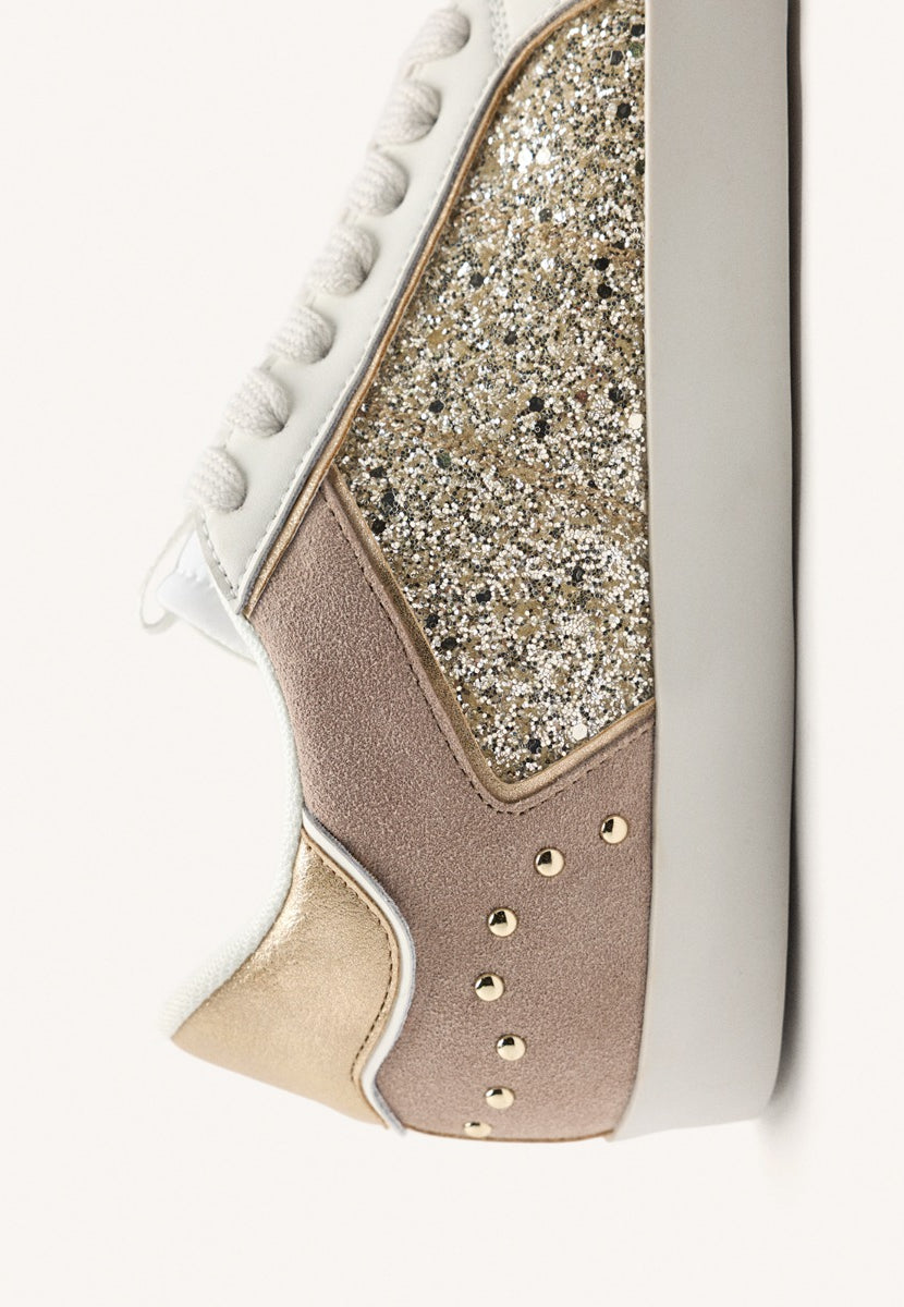 SNEAKERS PELLE LUCIDA E ZEPPA EPSOM
