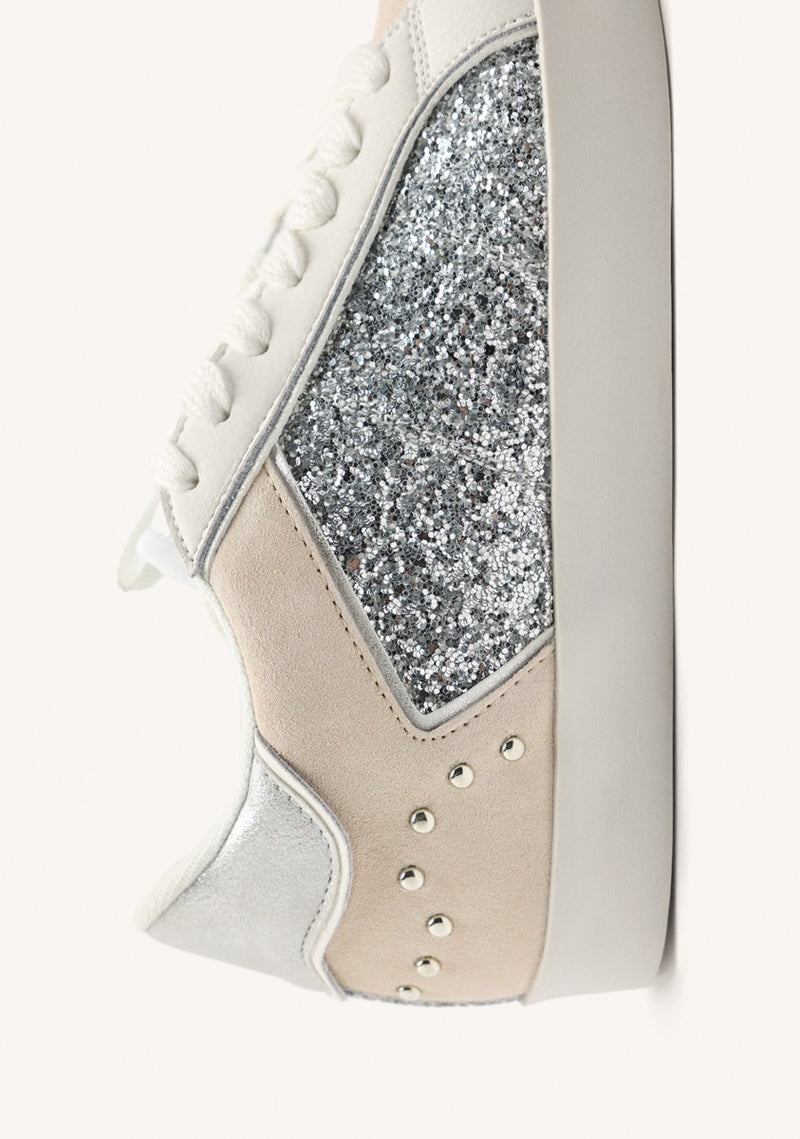 SNEAKERS PELLE LUCIDA E ZEPPA EPSOM