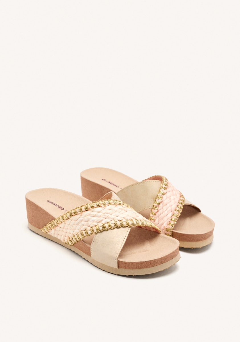 BRAIDED WEDGE SANDALS OMA