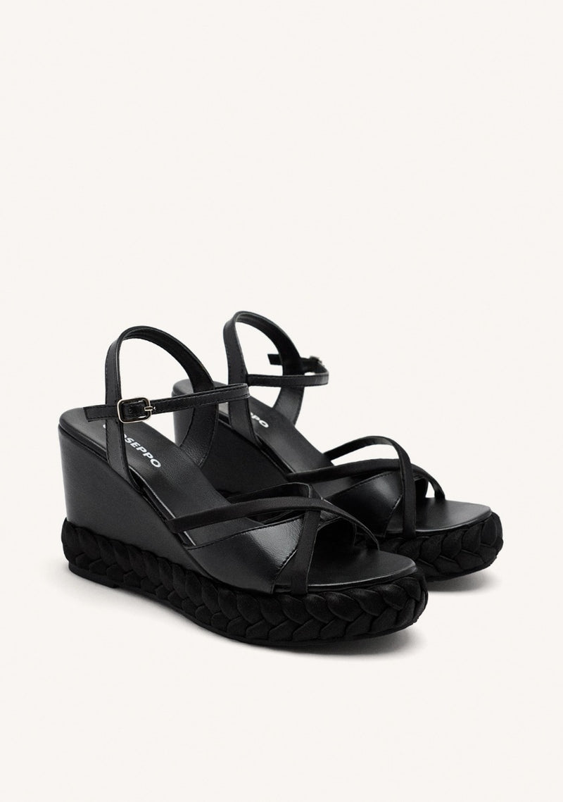 SANDALI PELLE CON ZEPPA GLOCESTER