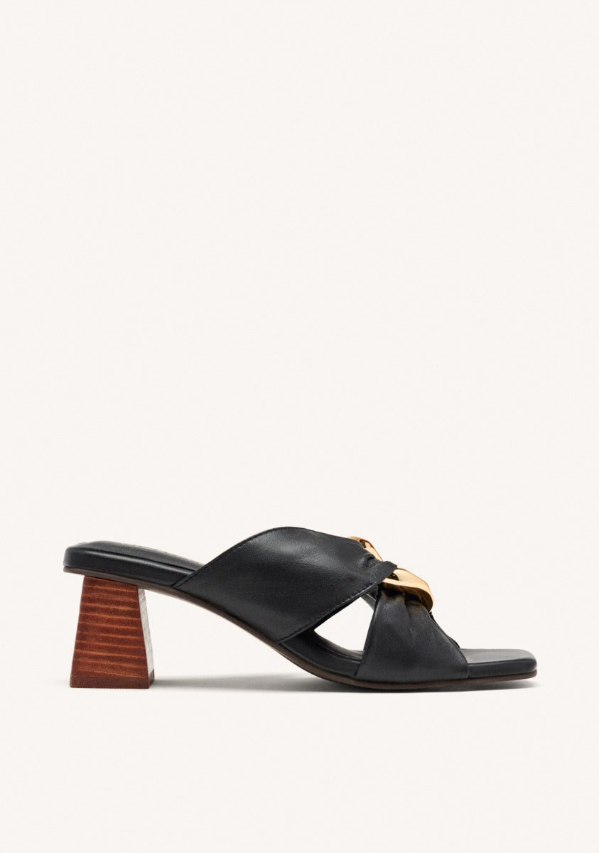LEATHER HEEL SANDALS ALSTEAD