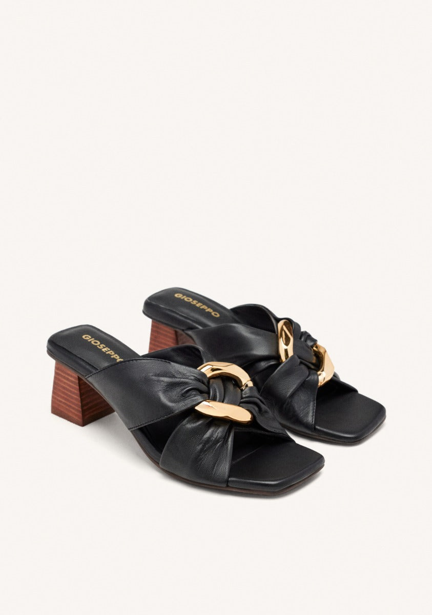 LEATHER HEEL SANDALS ALSTEAD