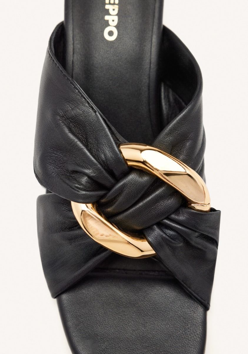 LEATHER HEEL SANDALS ALSTEAD