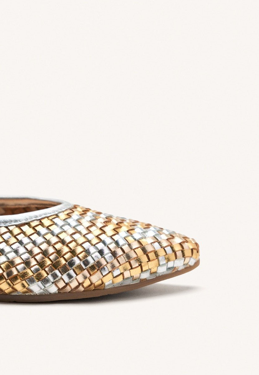 BALLERINA PELLE INTRECCIATA HERSEY
