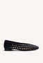 BRAIDED LEATHER BALLET FLATS FAYSTON