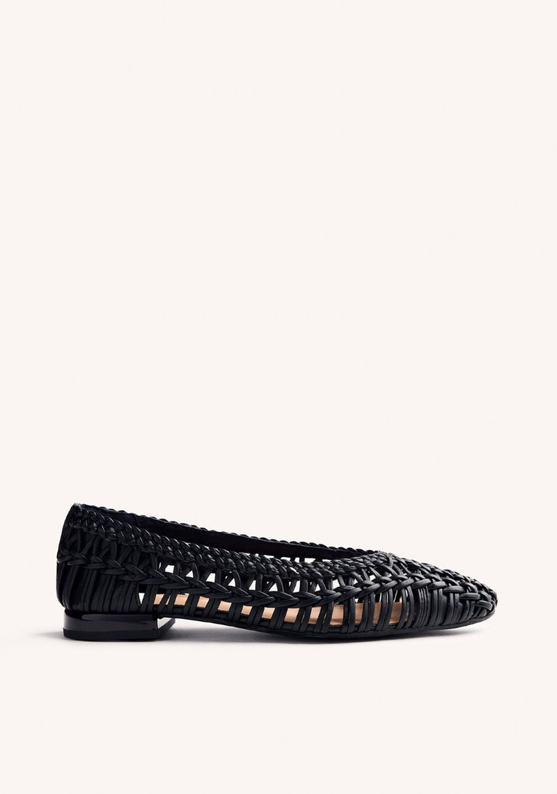 BALLERINES CUIR TRESSÉ FAYSTON