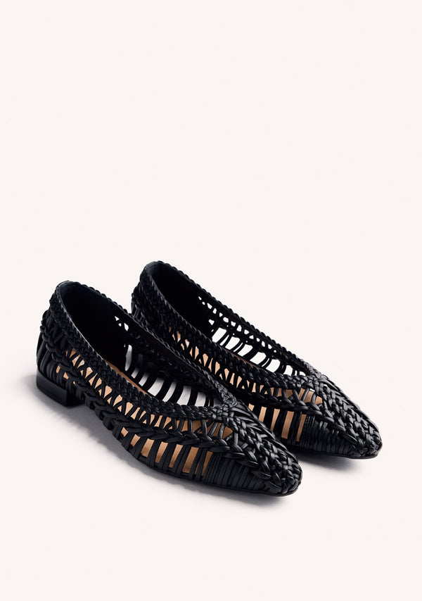 BALLERINES CUIR TRESSÉ FAYSTON