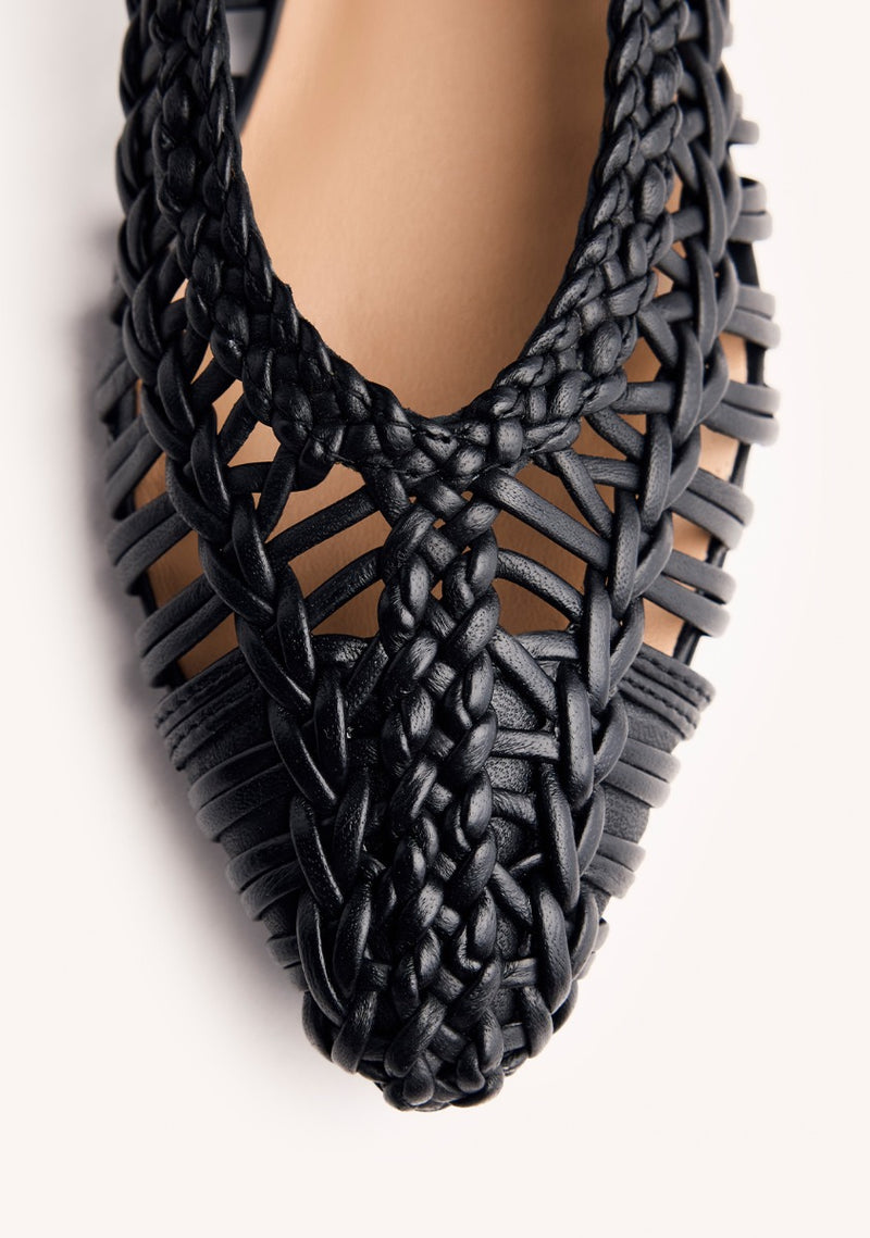 BALLERINES CUIR TRESSÉ FAYSTON