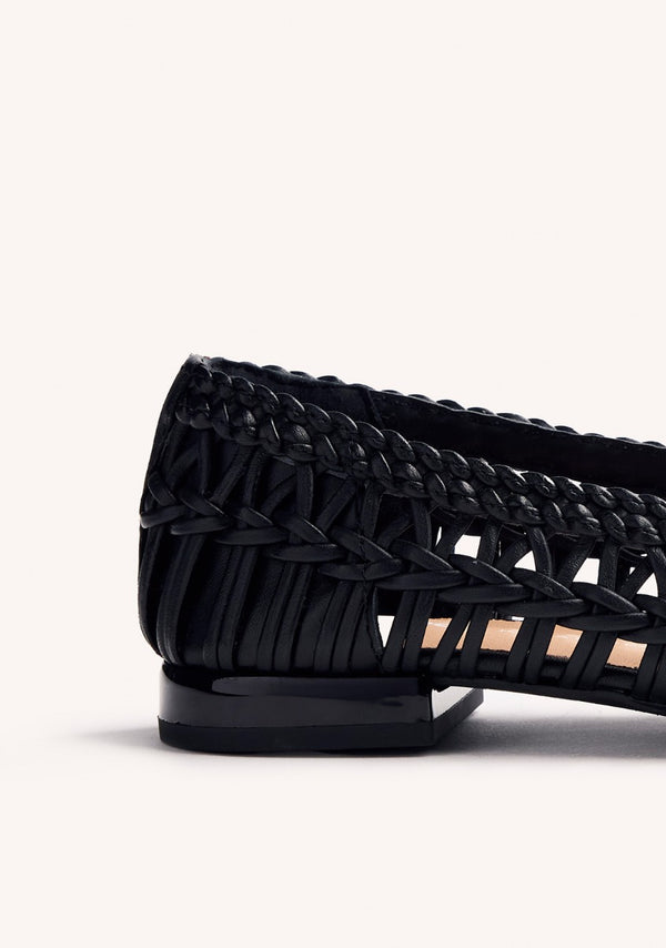 BALLERINES CUIR TRESSÉ FAYSTON