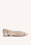 BRAIDED LEATHER BALLET FLATS FAYSTON