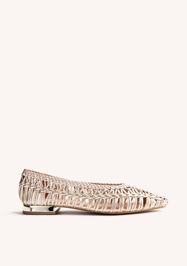 BRAIDED LEATHER BALLET FLATS FAYSTON